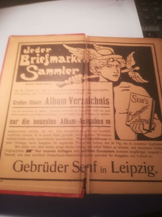 Katalog do znaczkow SENF 1910.