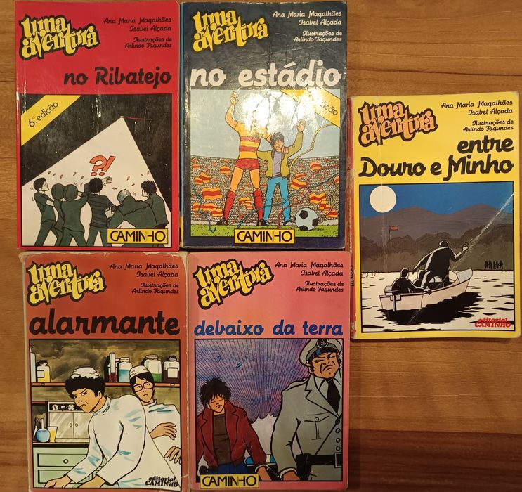 5 livros da coleção UMA AVENTURA