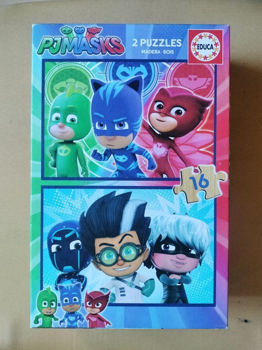 2 puzzles madeira PJMASKS - Educa