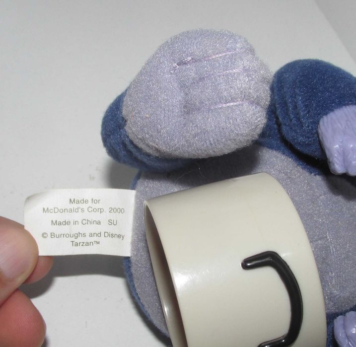 Terk 4.5" Plush Action Figure McDonald's Disney Tarzan 2000