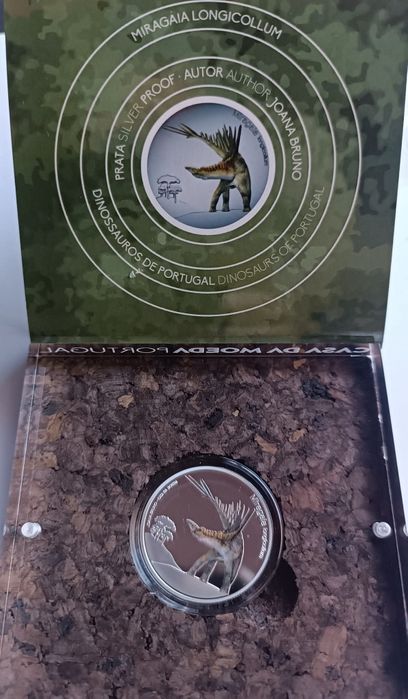 5€ Proof Prata , Conjunto 3 Dinos , 2021, 22 e 23