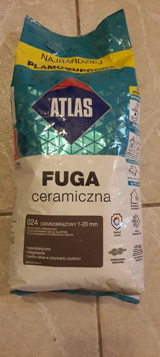 fuga ceramiczna Atlas 024 ciemny brąz 2kg
