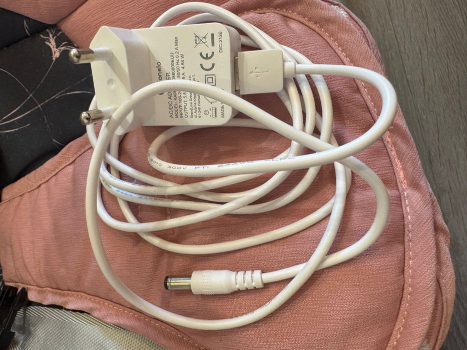 Шезлонг-качалка детская Lionelo Ruben pink