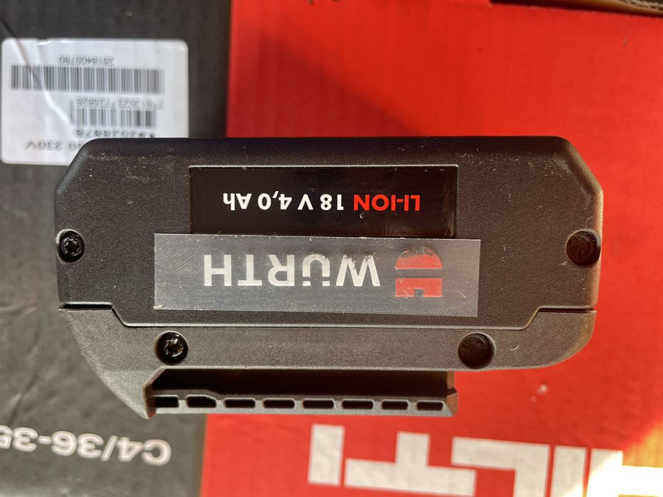Bateria nowa wurth 18v 4.0ah