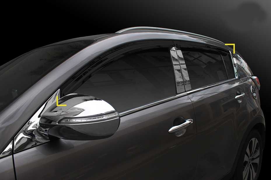 Вітровики Kia Sportage 2004-2009 / 2009-2015 Дефлектори Ветровики