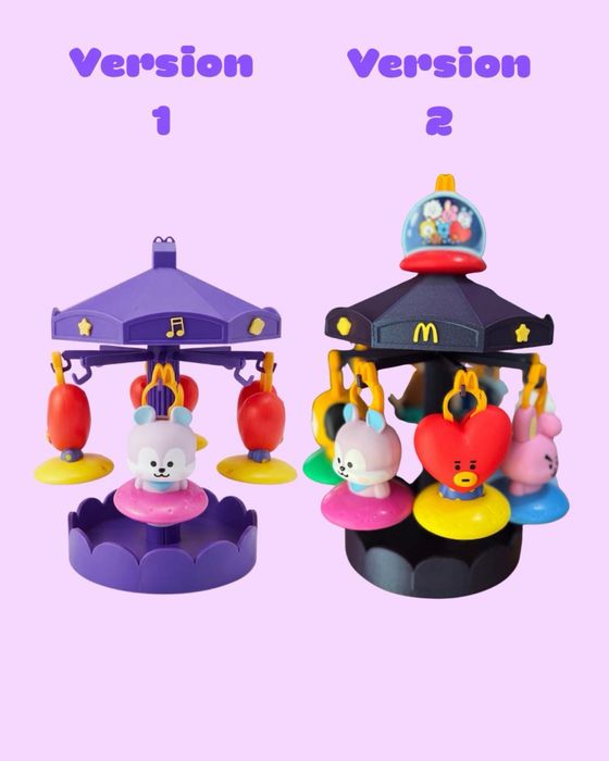 Stand para bonecos Bts21 mcdonalds
