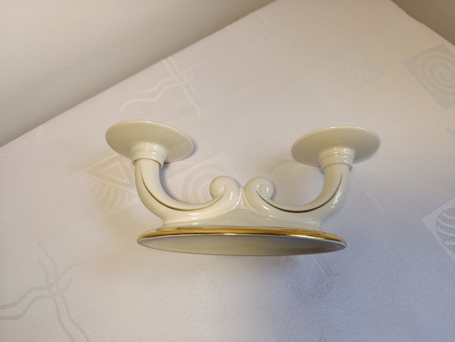 Porcelanowy świecznik
