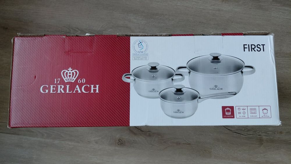 Nowy zestaw garnków Gerlach First, 6 elementów