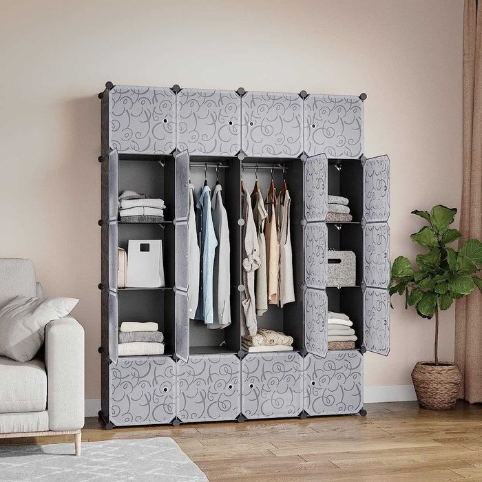 шафа полиця органайзер Meerveil Plastic Storage Cubes для одягу