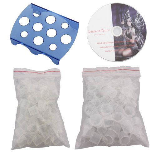 Novo kit profissional tatuagem 2 máquinas 40 tintas e todo o material