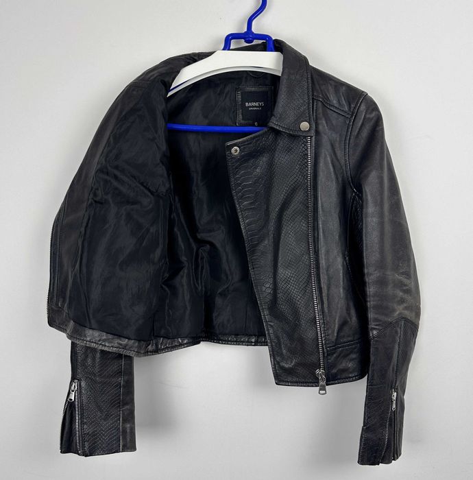 Kurtka skórzana Barneys damska ramoneska biker skóra r. S