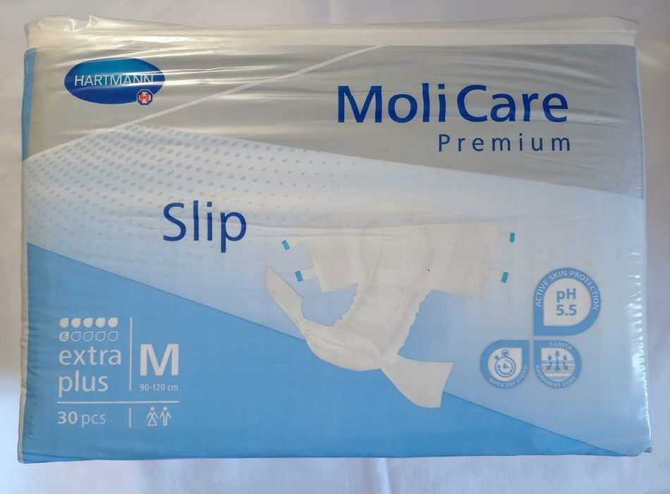 Підгузки для дорослих MoliCare Розмір М 90-120 см
Розмір М 90-120 см