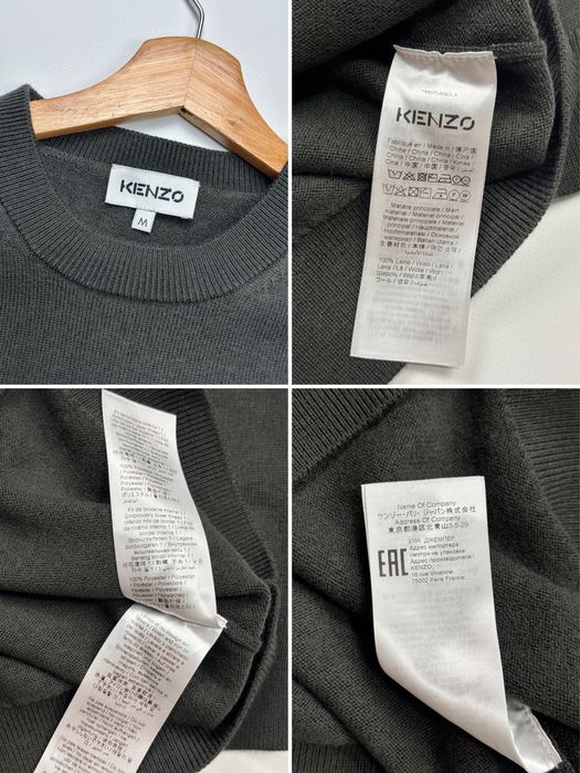 Свитер джемпер Kenzo Multicolour Logo Wool Jumper size S, M