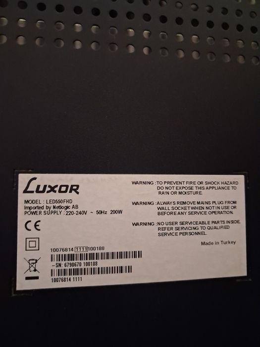 Panasonic i Luxor tv