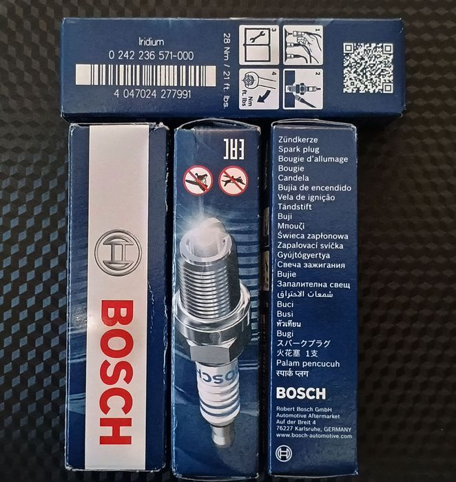 Свічі запалювання Bosch Platinum Iridium FR7KI332S (4 штуки)