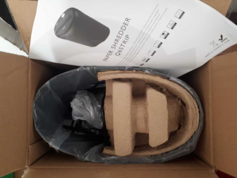 Q-Connect Document Shredder, 6-Sheet Capacity, Model KF1554164738886789634122