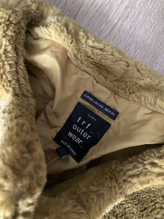 Sztuczne Futerko Zara, kolor musztardowy