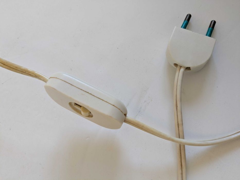 Candeeiro Anos 70 Vintage Italiano Space Age Eye Ball Ceramica Cromado