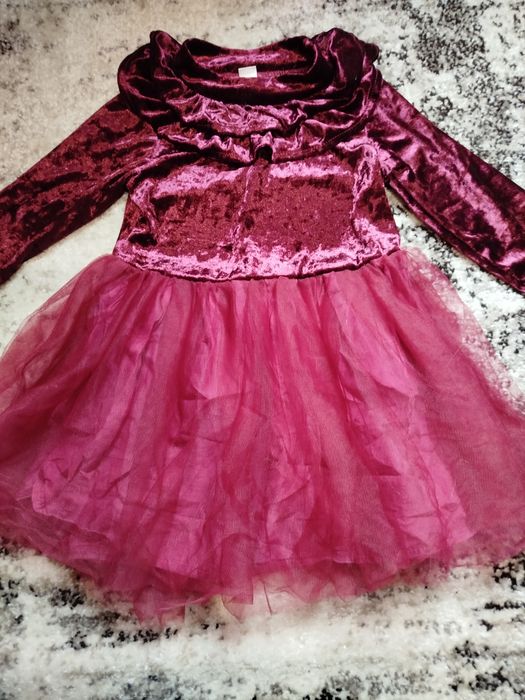 Плаття велюр фатін 110 см