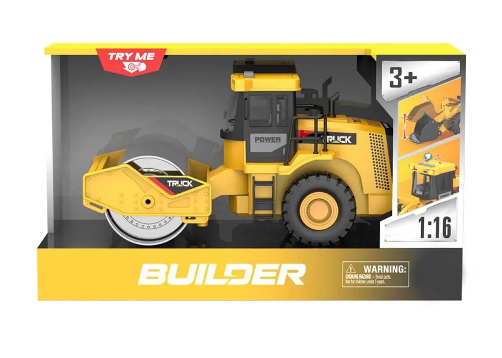 Walec budowlany ze światłem i dźwiękiem. Lena