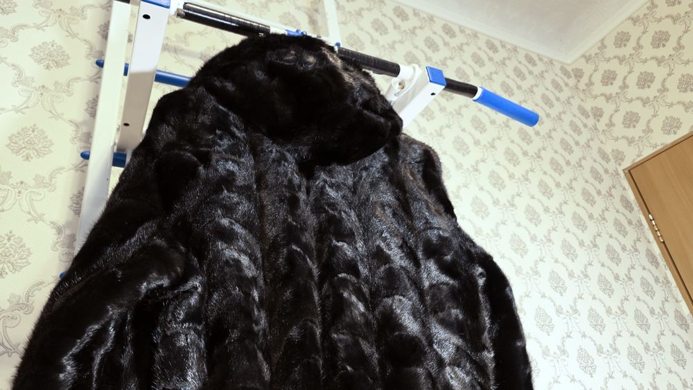 Норковая шуба из кусочков | Отличное состояние | Классика