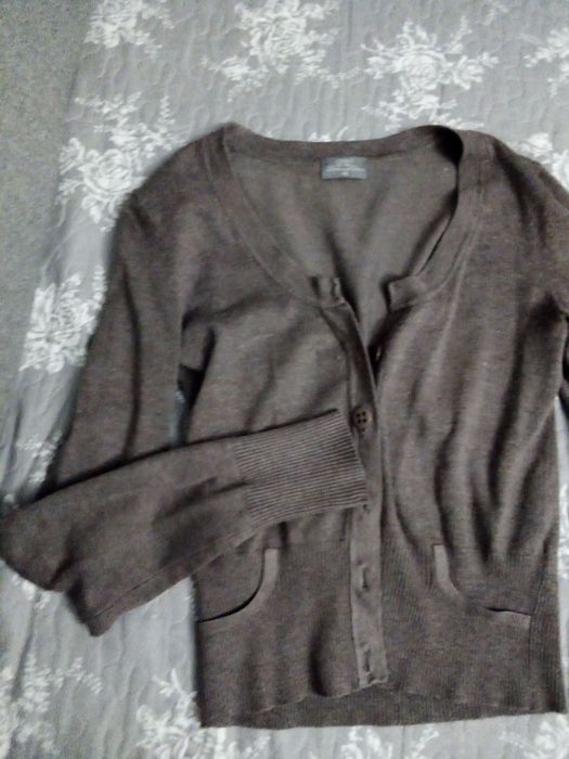 Sweter kardigan brąz carry xs