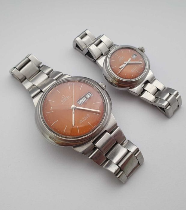 Omega De Ville Dynamic Chocolate Dial unikatowy komplet Damski i Meski