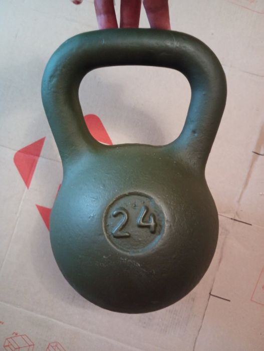 Гиря 24 кг СССР, чугунная, состояние идеальное