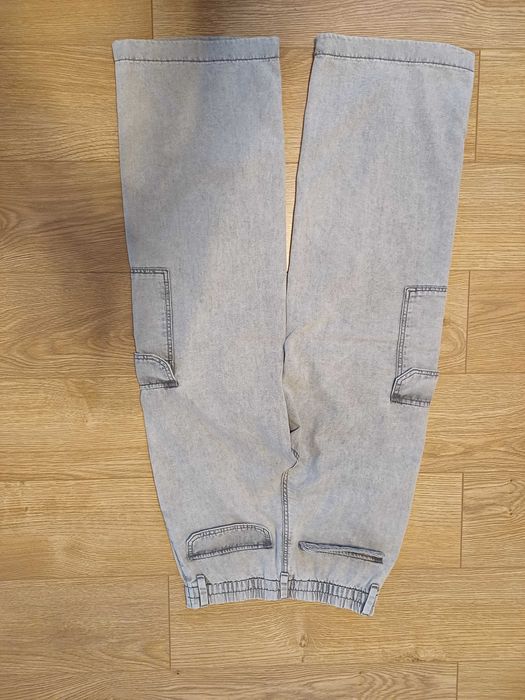 Jeansy cargo rozm. 146 H&M