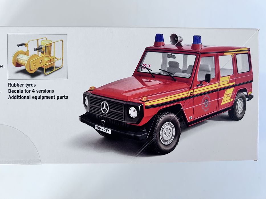 Samochód Straż pożarna Mercedes Benz G230 model Italeri 3663