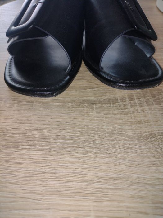 Nowe buty klapki r37 czarne lato