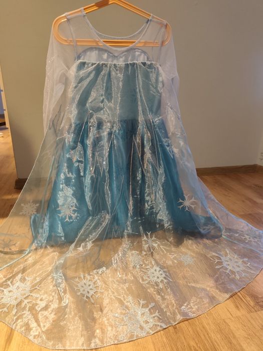Suknia strój ELSA Frozen H&M 122/128 Stan idealny