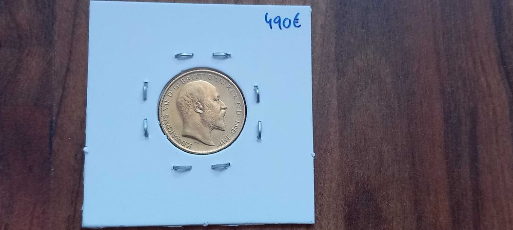 Moeda 1/2 Libra 1904 Reino Unido