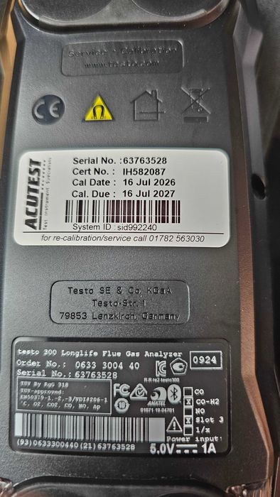 Analizator spalin Testo 300