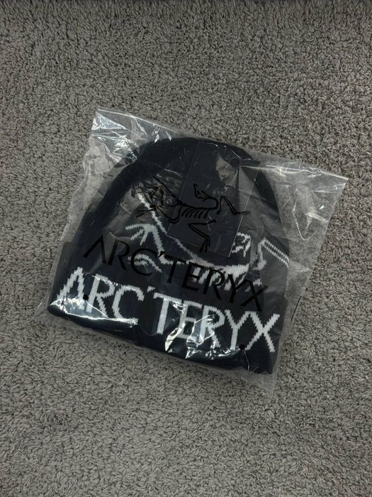 Шапка Arcteryx чорна/ чоловіча шапка арктерікс/ шапка на зиму/ зимня