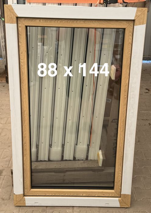 100 x 70 Okno PCV Nowe, SALAMANDER BE82, kolor naturalny dąb i inne!