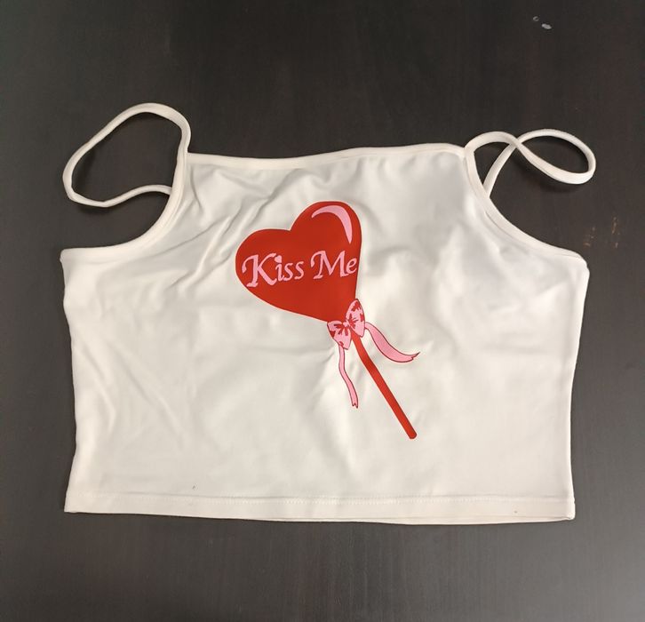 Boxer e Top. Kiss Me. Novo. Tam. M