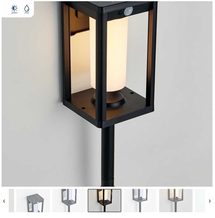 Luminária Solar c/ Bateria - p/ parede ou pavimento NOVA (temos 6)