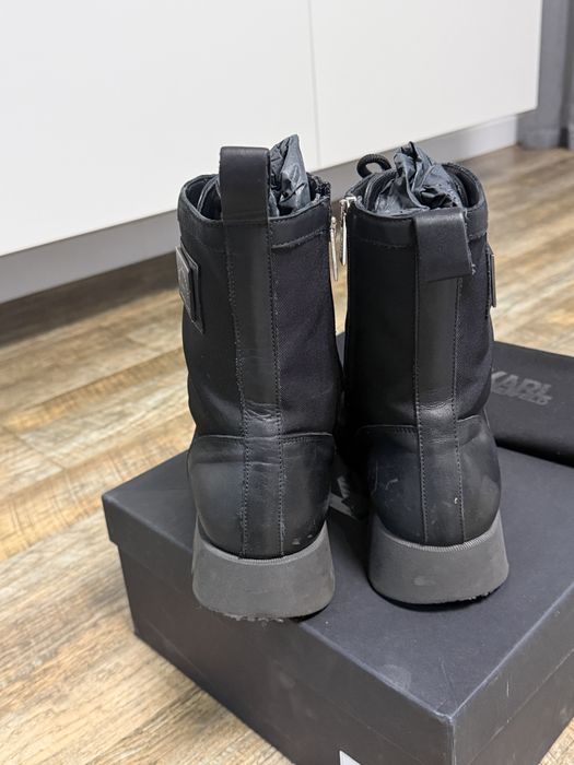 Шкіряні черевики Karl Lagerfeld розмір 42