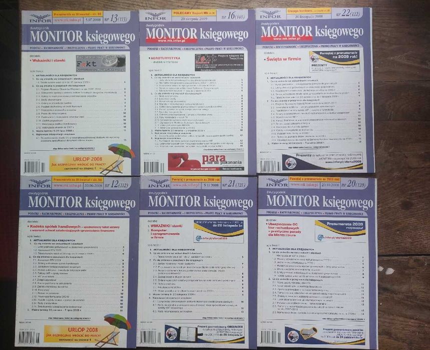 dwutygodnik MONITOR księgowego ; komplet