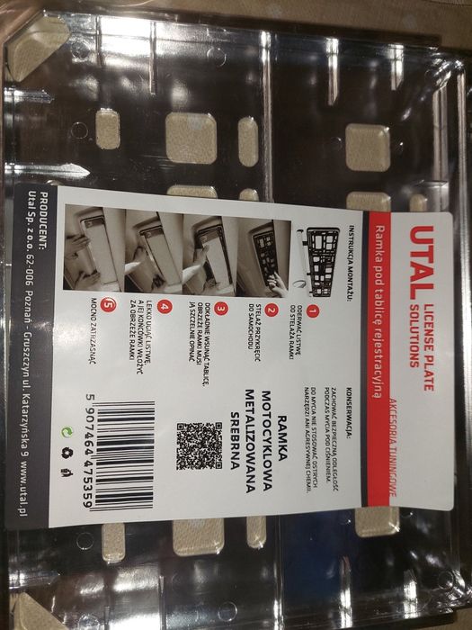 Nowa ramka tablicy rej.wsk shl wfm junak mz jawa osa gazela iż dniepr