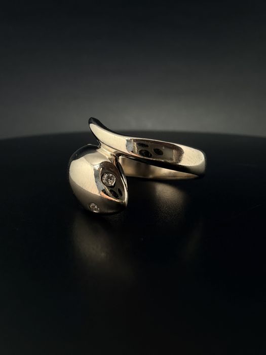 Золота каблучка з діамантами Damiani Eden / золотая каблучка Damiani Eden/ЗНИЖКА ВІД ЦІНИ