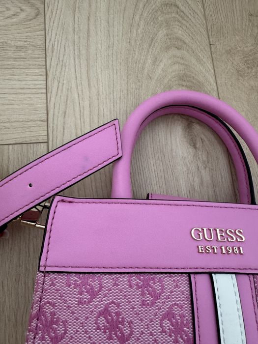 Guess Kasinta Mini Tote torebka różowa modna mini