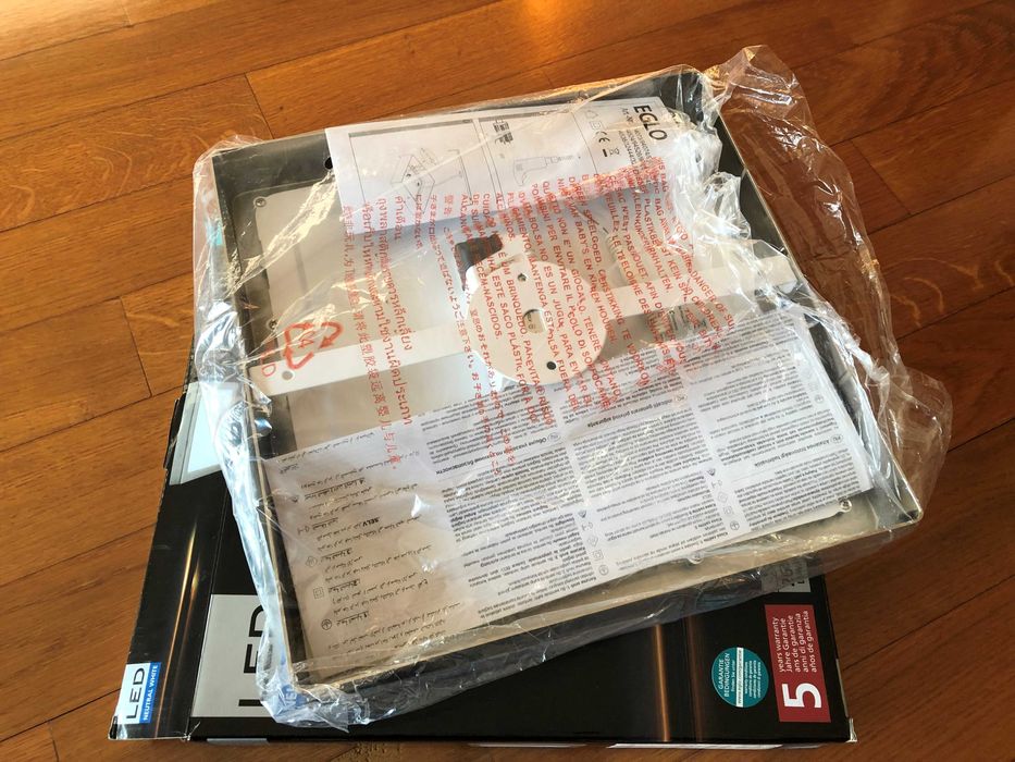 Candeeiro Tecto 30X30cm Led Branco Natural - Novo