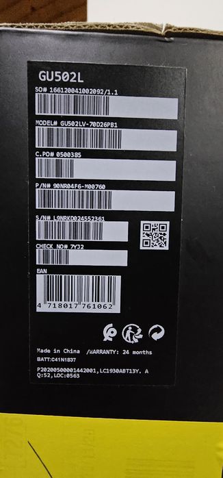 Portátil gaming ASUS ROG