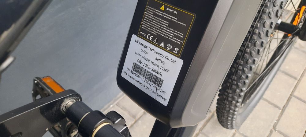 Rower elektryczny Full MTB Italian Power Heda TX 3.0 manetka