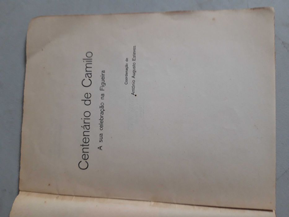 Livro  REF esc - Centenário de Camilo
