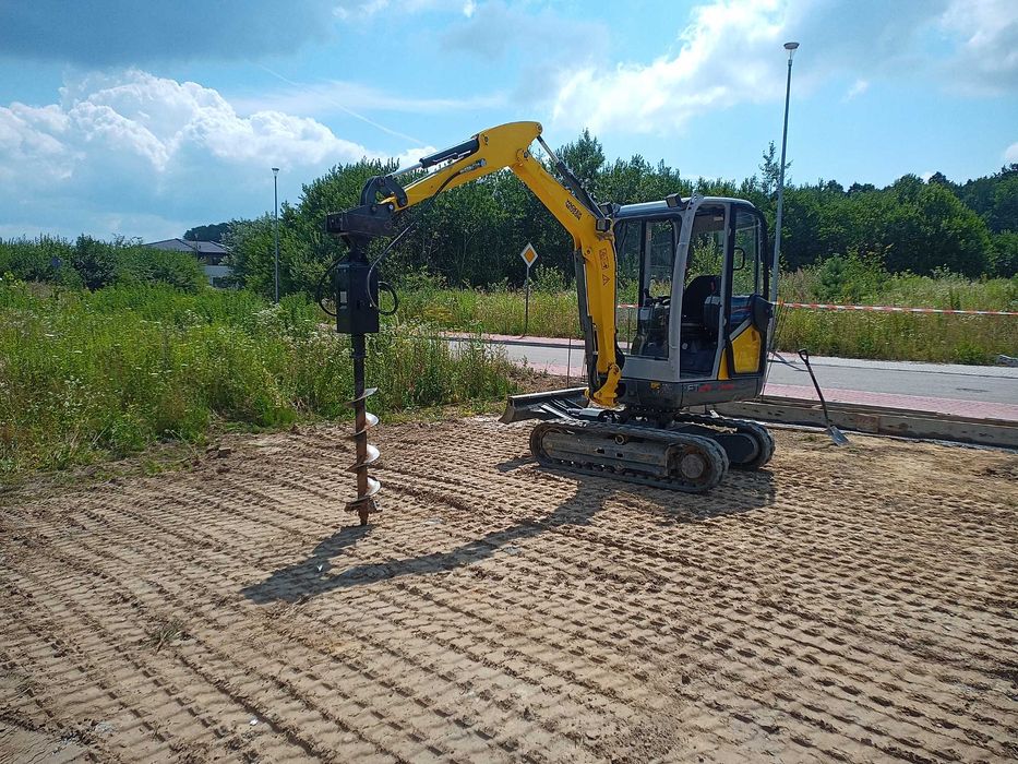 Wynajem Usługi Minikoparką z OPERATOREM WIertnica Młot Chwytak Wozidło