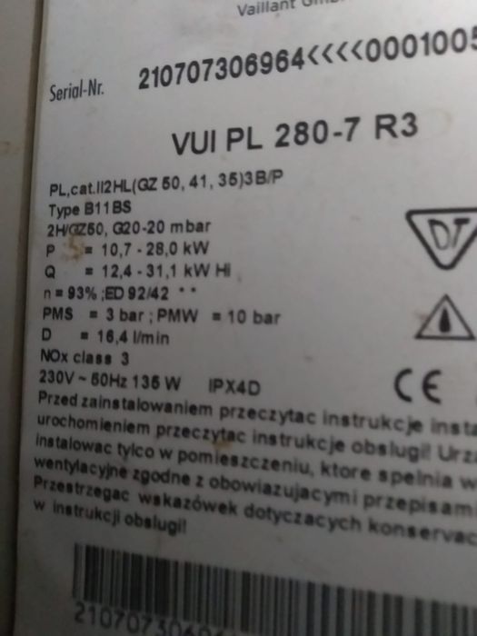 Używany piecyk gazowy