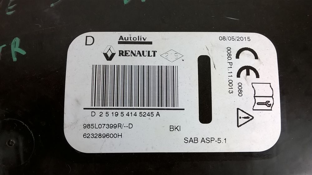 Airbag Banco Dto - RENAULT MEGANE III Hatchback (BZ0/1_, B3_)